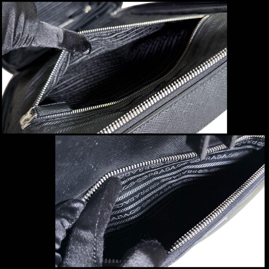 PRADA プラダ　サフィアーノレザー　三角ロゴ　スーツケース　旅行　トラベル