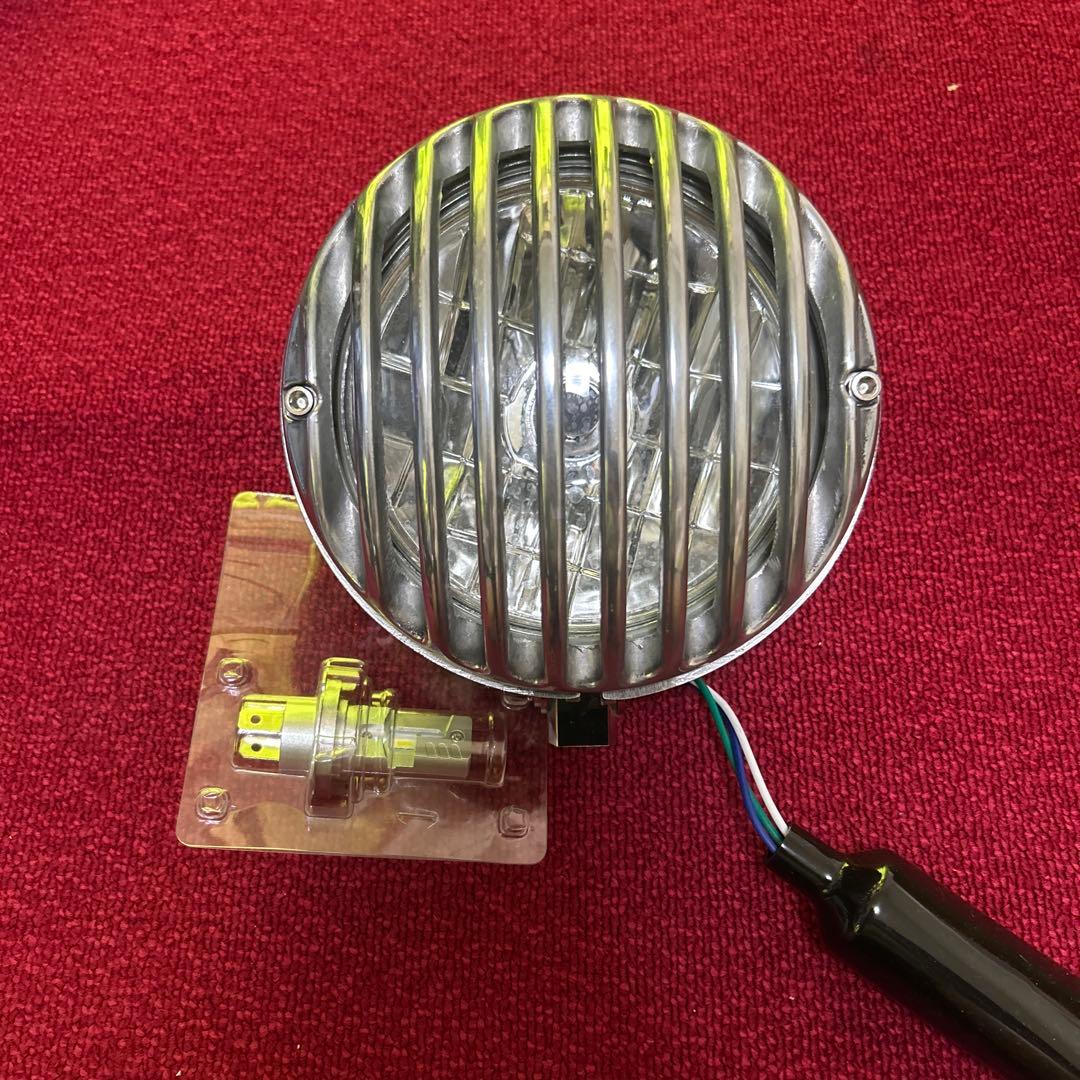 Garage T&F 5.75インチバードゲージヘッドライト とLEDバルブ