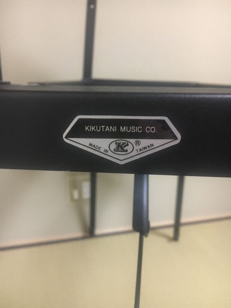 2段　キーボードスタンド ブラック 高さ横の調整可能