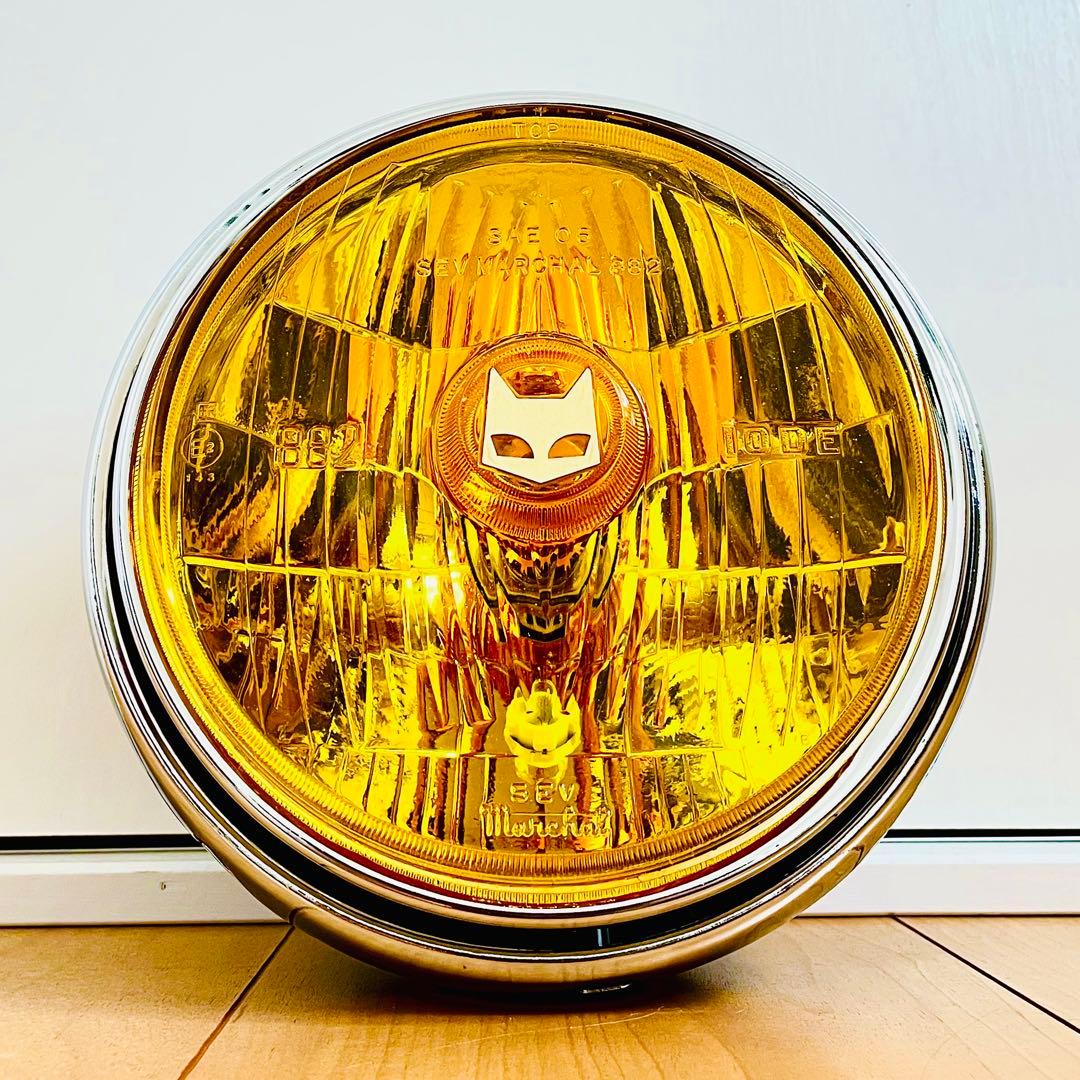 当時物 マーシャル 882 デベソ ヘッドライト MARCHAL デメキン改