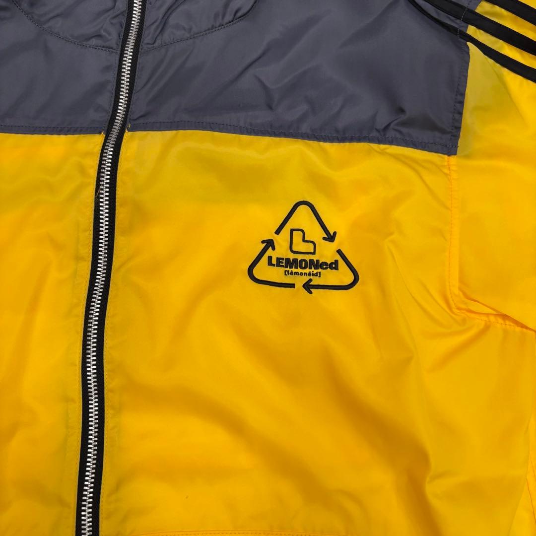 LEMONed hide ラインパーカー イエロー 3 ナイロン フード付希少