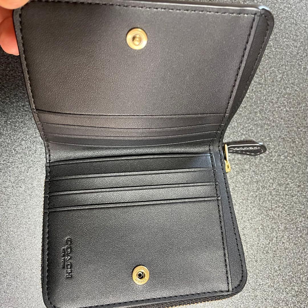 美品✨COACH レキシー 二つ折り財布 ブラック 日本限定　レザー