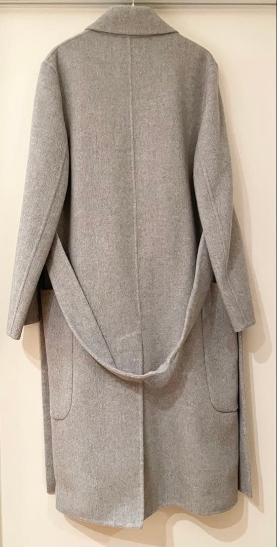 Acne Studios チェスターコート ロング丈ダブルウールアウター グレー