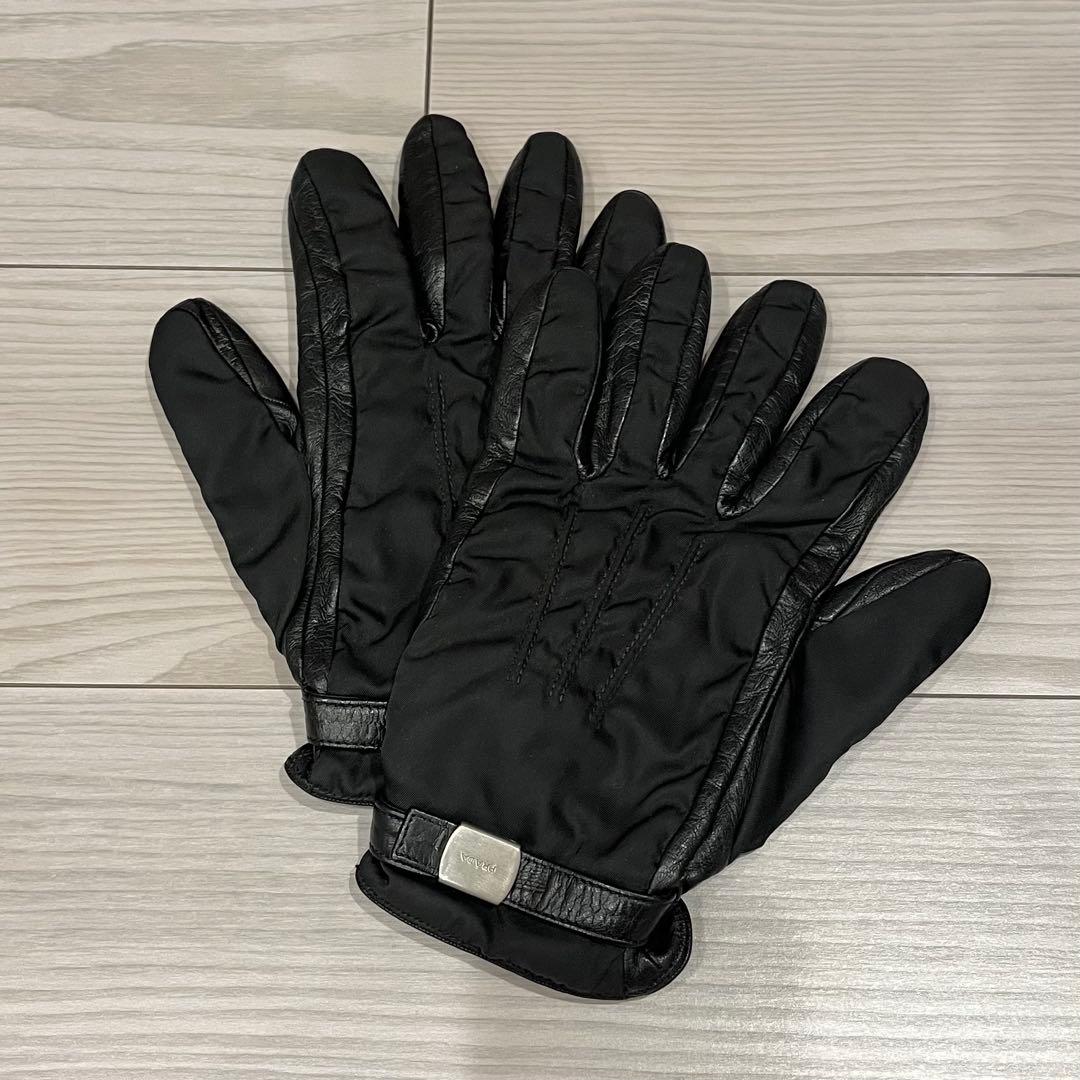 小物 PRADA / Leather Nylon Gloves