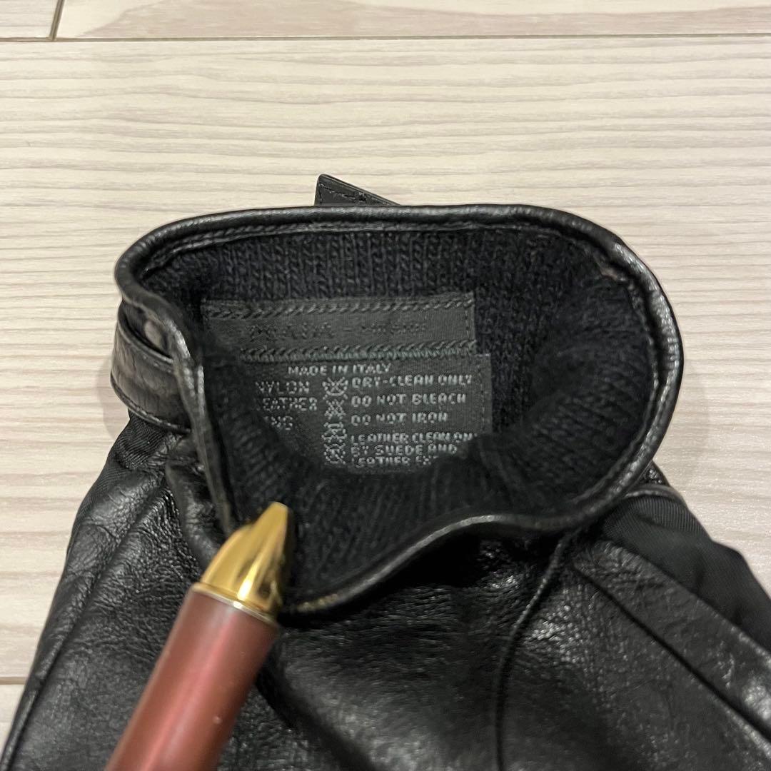 小物 PRADA / Leather Nylon Gloves