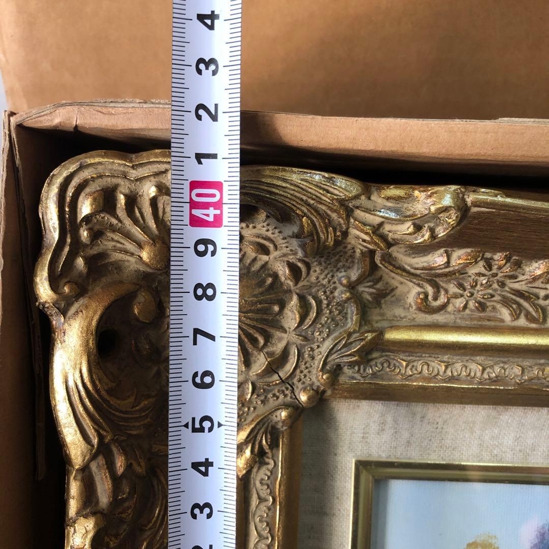 E. フィールダー花畑の風景 油彩画