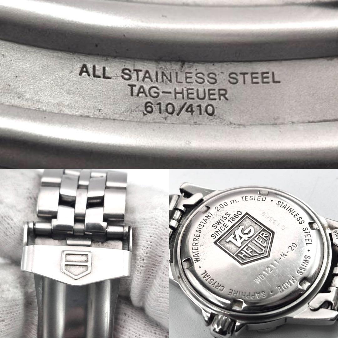 美品✨　タグホイヤー　WD1211 グレー文字盤　プロフェッショナル　シルバー