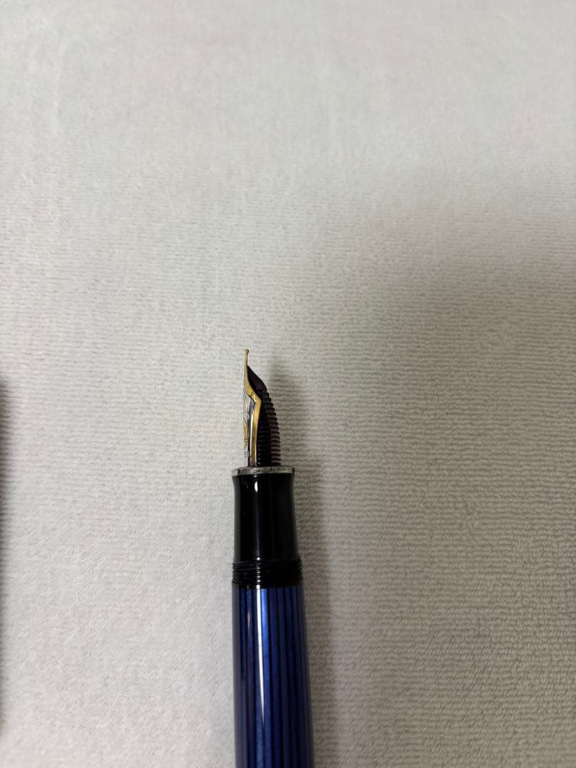 【万年筆】ペリカン スーベレーン M800 青縞　18C-750 F