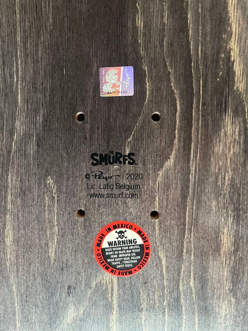 supreme シュプリーム スマーフ スケボー デッキ ブラック