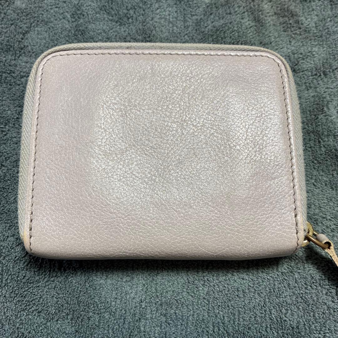 20時まで【極美品】IL BISONTE イルビゾンテ 二つ折り財布 グレー