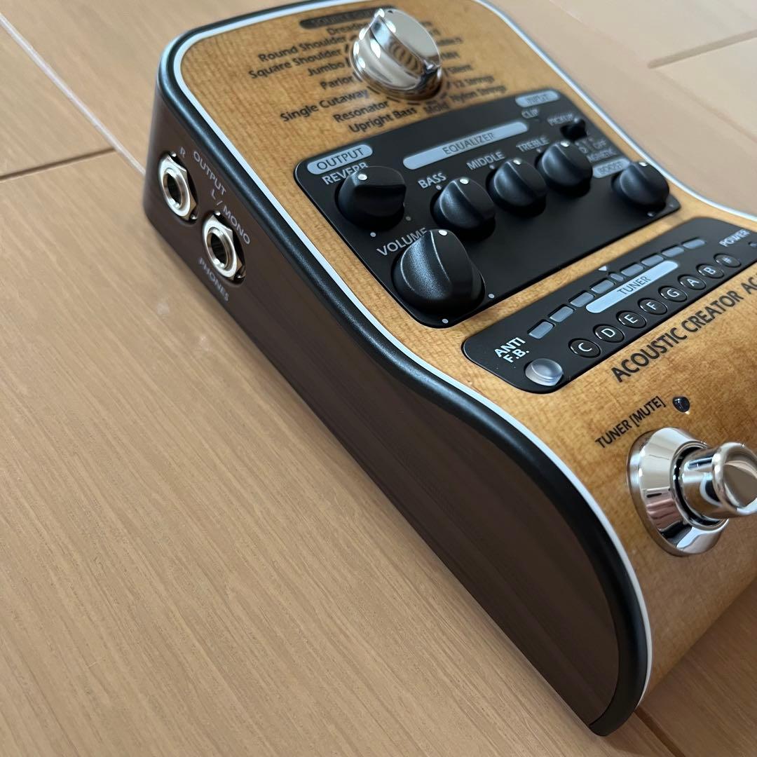 【ほぼ未使用品】ZOOM AC-2 アコースティックギター用 プリアンプ アコギ