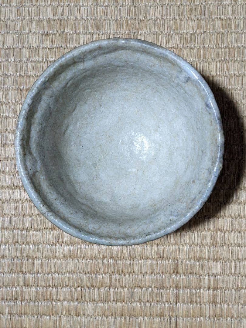 ♦茶道具 抹茶盌 竹節高台 唐津 益子焼？アンティーク 骨董品 コレクション