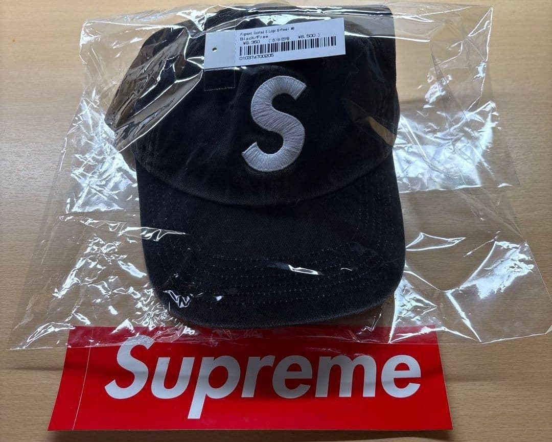 Supreme 2-Tone S Logo 6-Panel 黒
