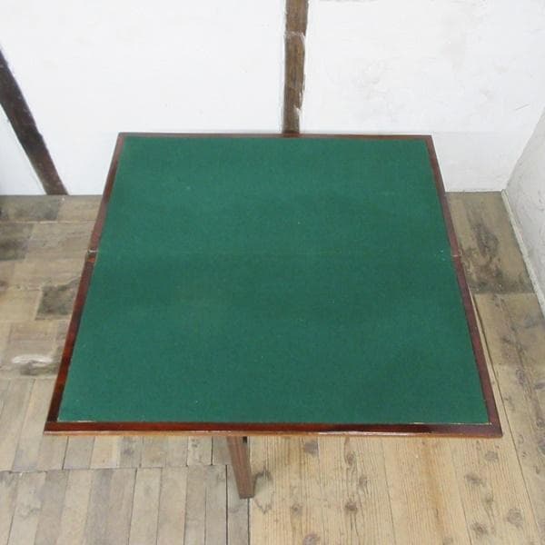 イギリス アンティーク 家具 カードテーブル ゲームテーブル 英国 6856d