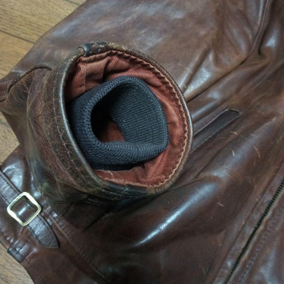 エアロレザー シングルライダースジャケット