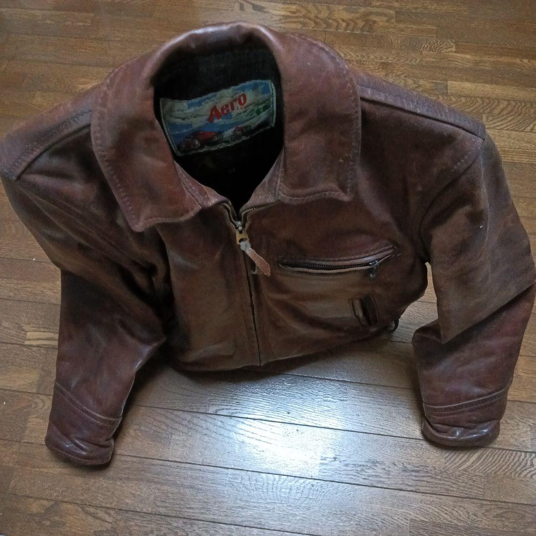 エアロレザー シングルライダースジャケット