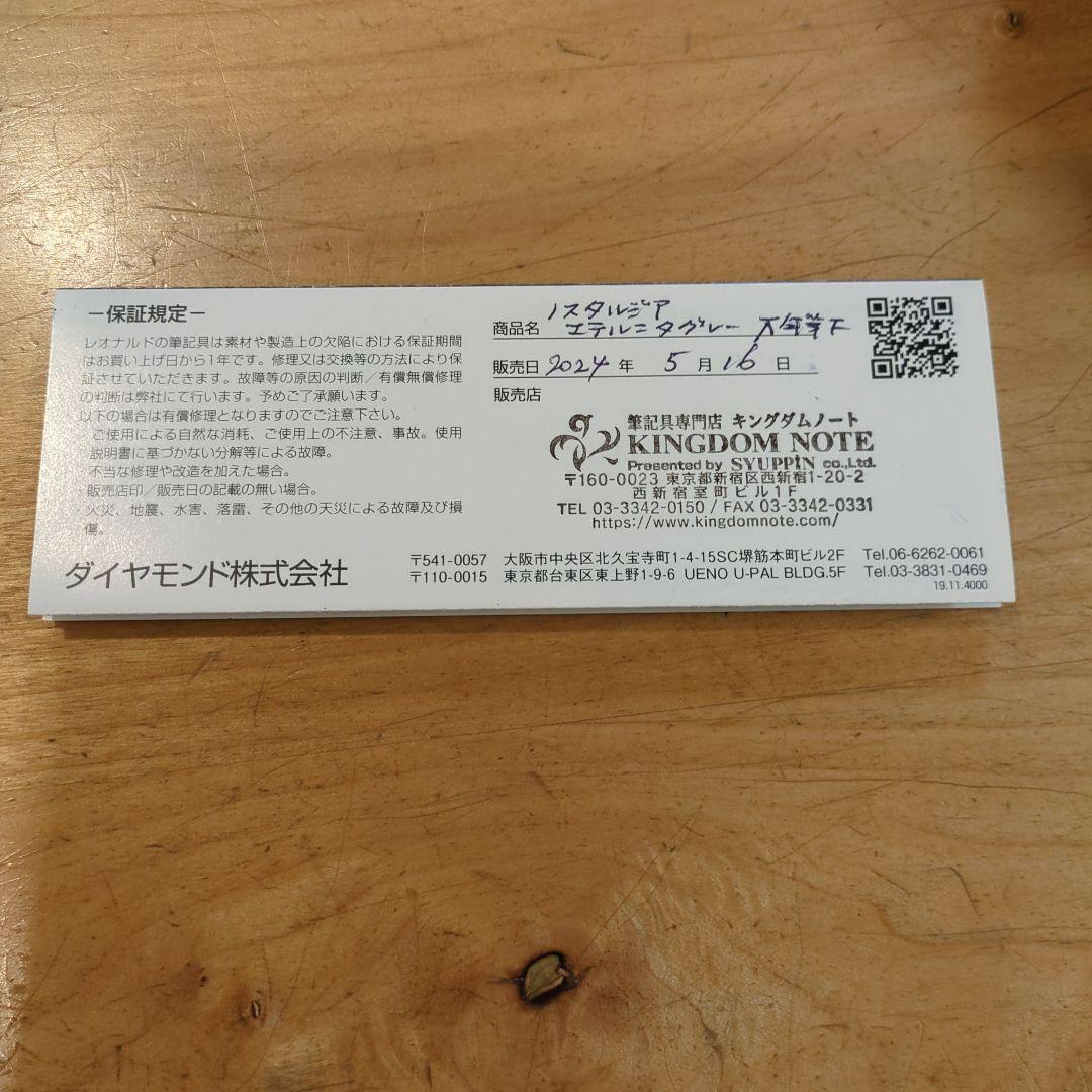 万年筆 　LEONARDO ノスタルジア エテルニタグレー　日本限定モデル