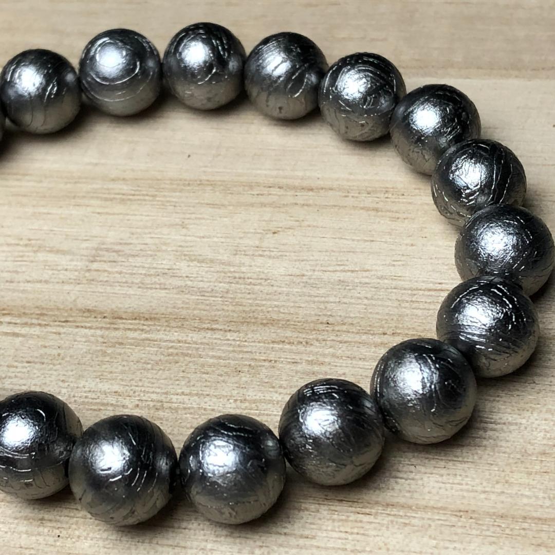 隕石 鉄隕石　アルタイ隕石　 ブレスレット　重さ77ｇ