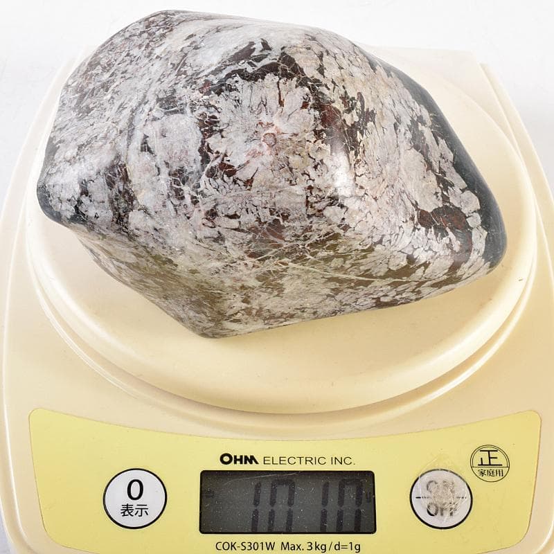 天然石　鑑賞石　菊花石　置物　重さ約1010g　V　R8516