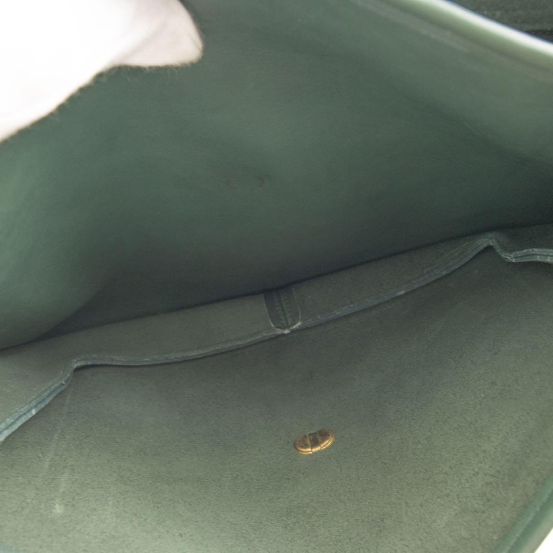 Z987【美品】オールドコーチ　ビジネスバッグ　ショルダー　ターンロック　緑