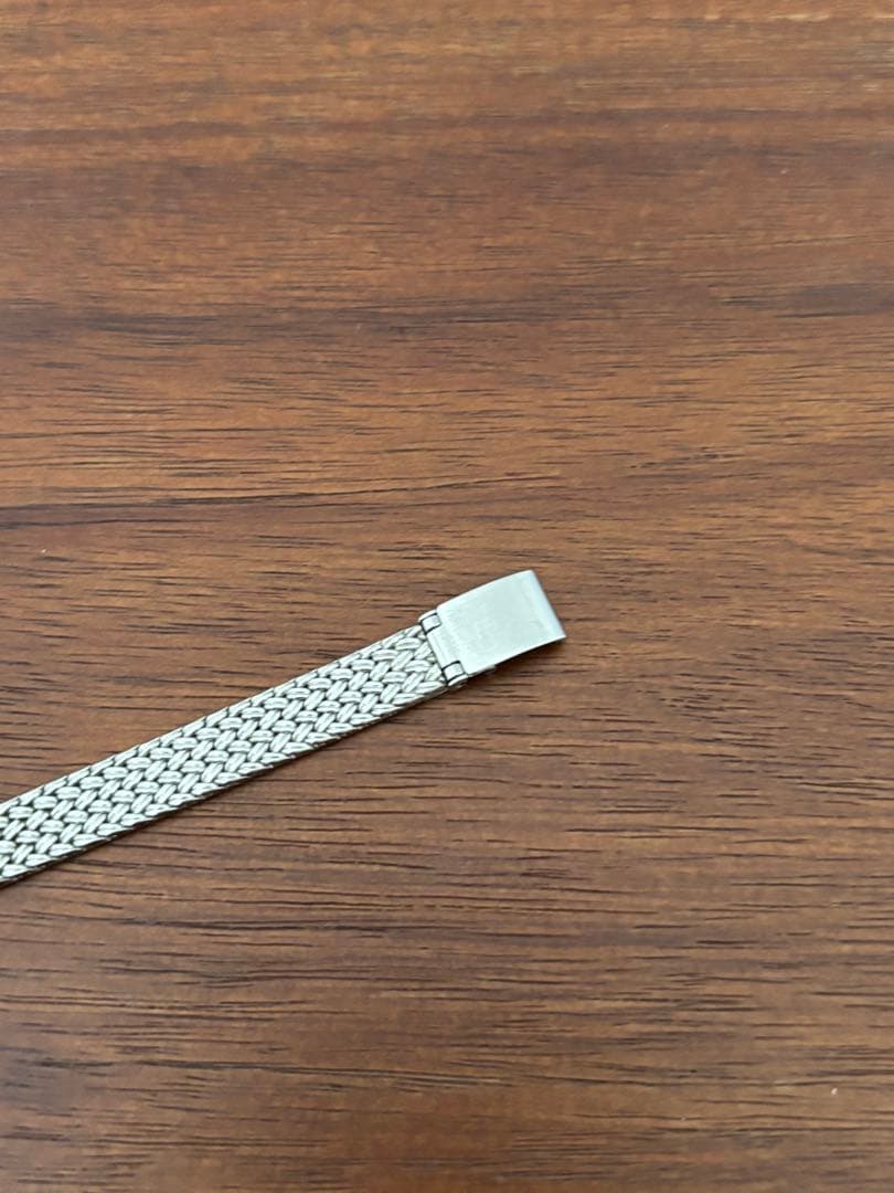 ageteアガット シルバー色 ステンレス 時計 バングル 小傷あり 電池切れ