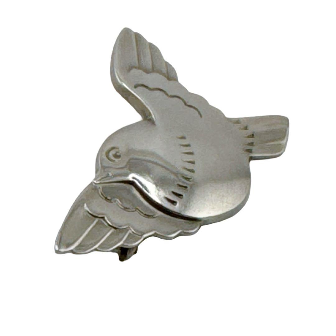 ジョージジェンセン ブローチ ピン バード 鳥 鳩 ハト ピジョン Sv925