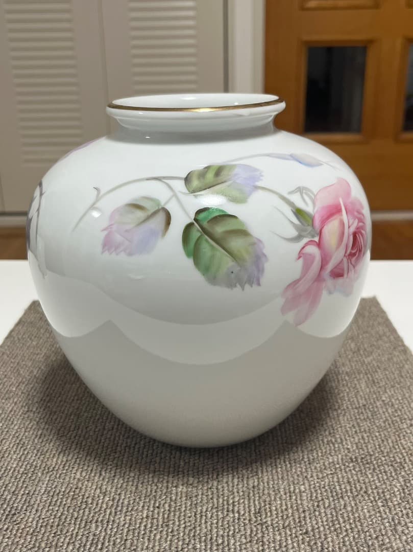 Noritake オールドノリタケ 木村義一 ハンドペイント バラ絵 花模様金彩