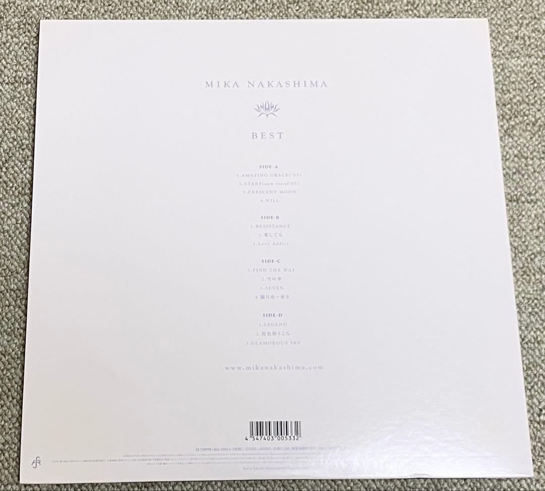 中島美嘉 BEST 完全生産限定アナログ盤　レア！　新品同様極上美品！