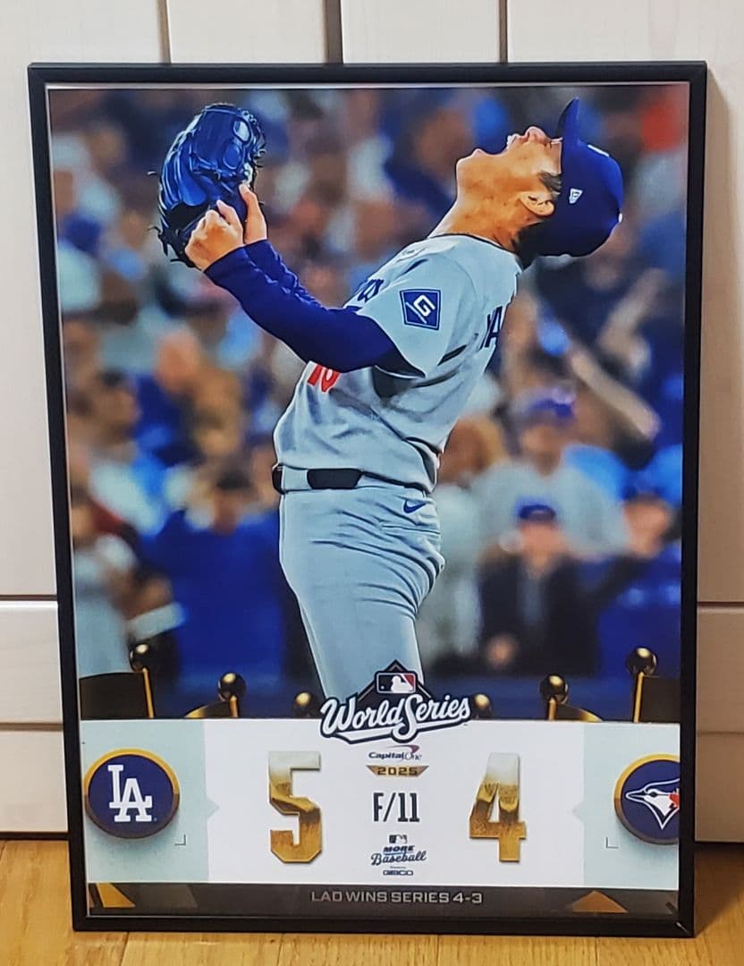 LeLisドジャース佐々木朗希 MLB ！A3ポスターフレーム付きセット