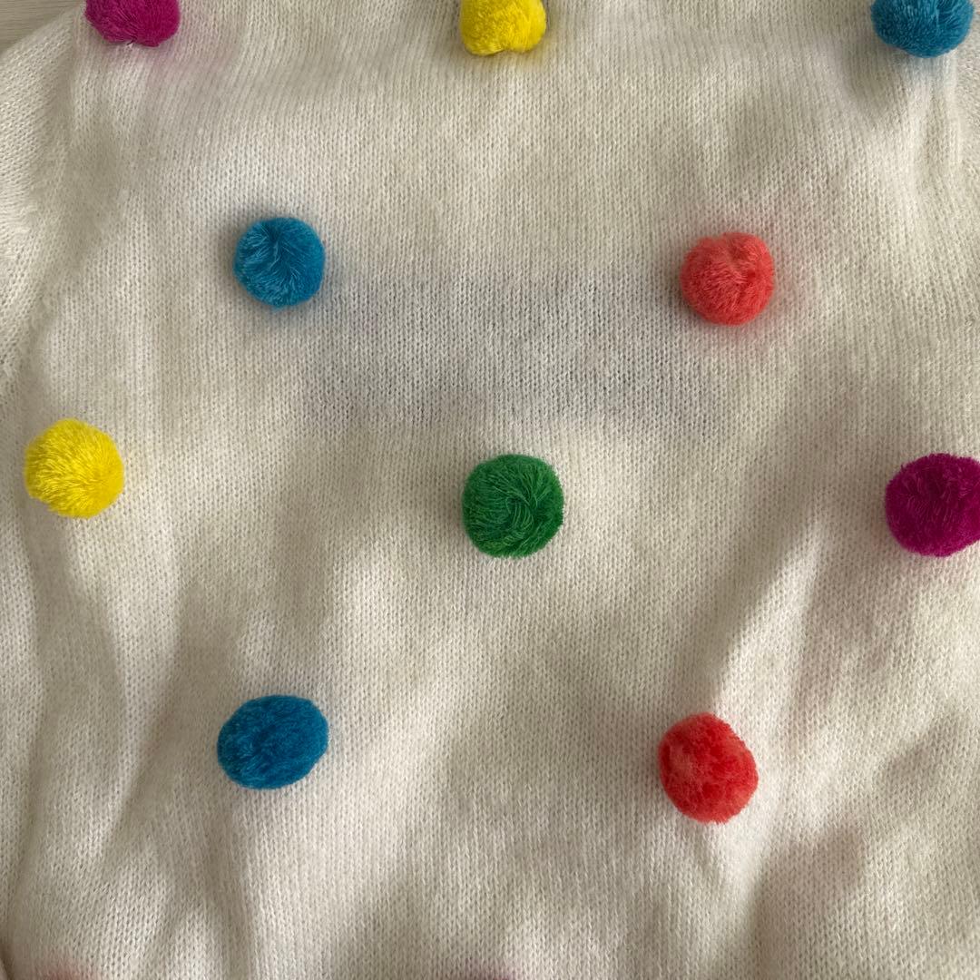 【新品未使用】PEARLY GATES ポンポン付きセーター サイズ1