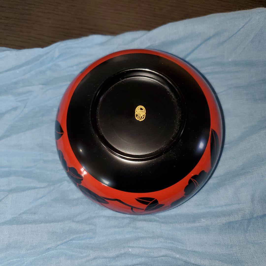 京漆匠 象彦 吸物椀 5客 椿 共箱付き