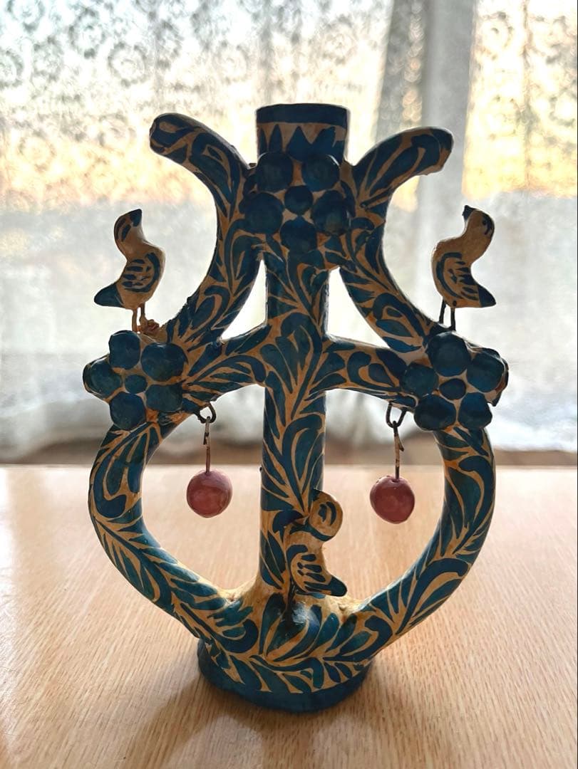 【メキシコ】生命の樹 キャンドルスタンド ビンテージ