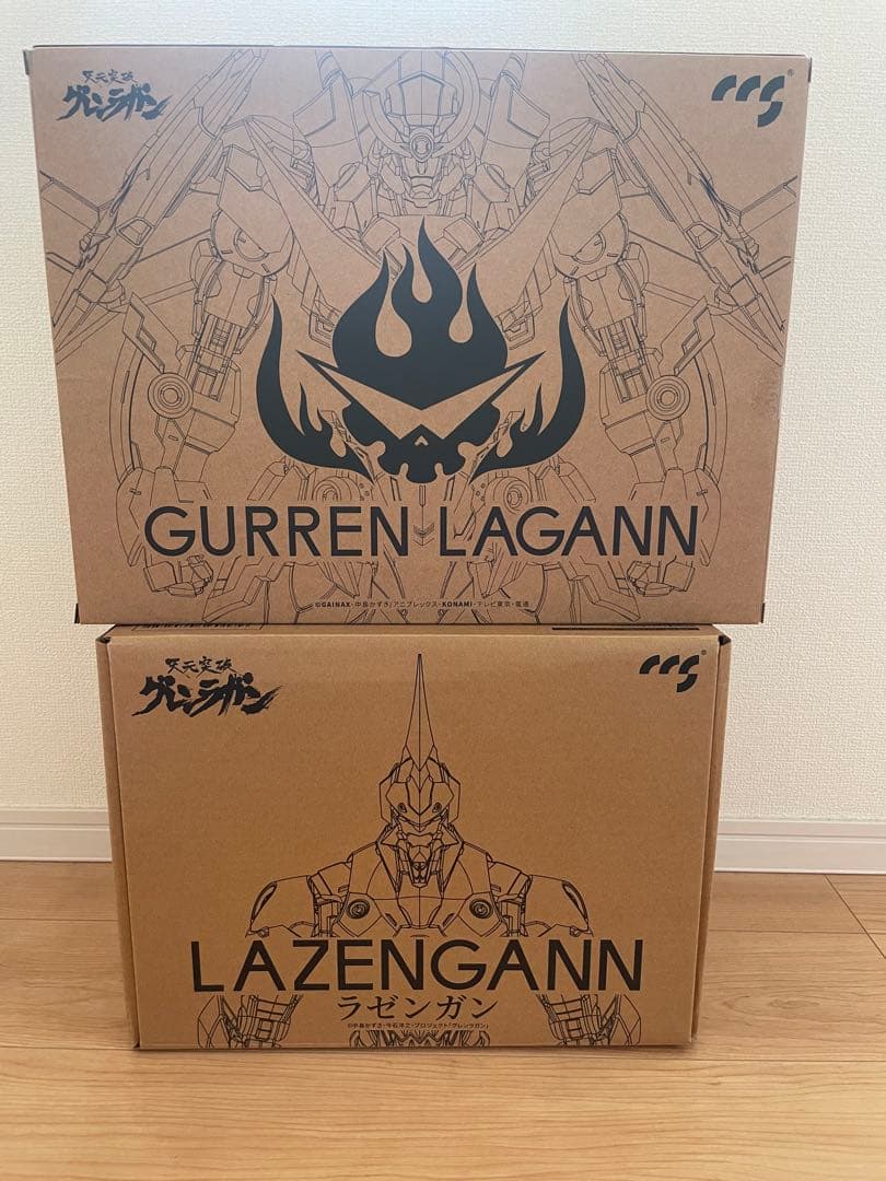 値下 オマケ付 CCSTOYS グレンラガン ラゼンガン 合金 フィギュア