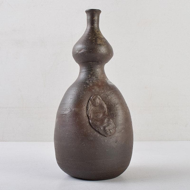 桂又三郎極め　江戸時代初期　古備前　瓢型人形徳利　V　R9511