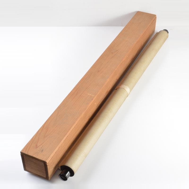 掛軸　平安　伊藤若冲作　工芸印刷　花鳥図　時代箱付　M　4649A