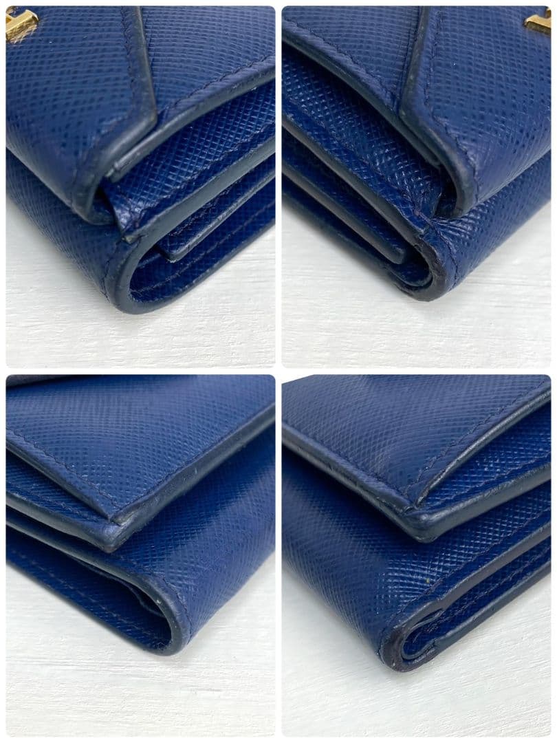 PRADA 三つ折り財布 コンパクトウォレット サフィアーノ