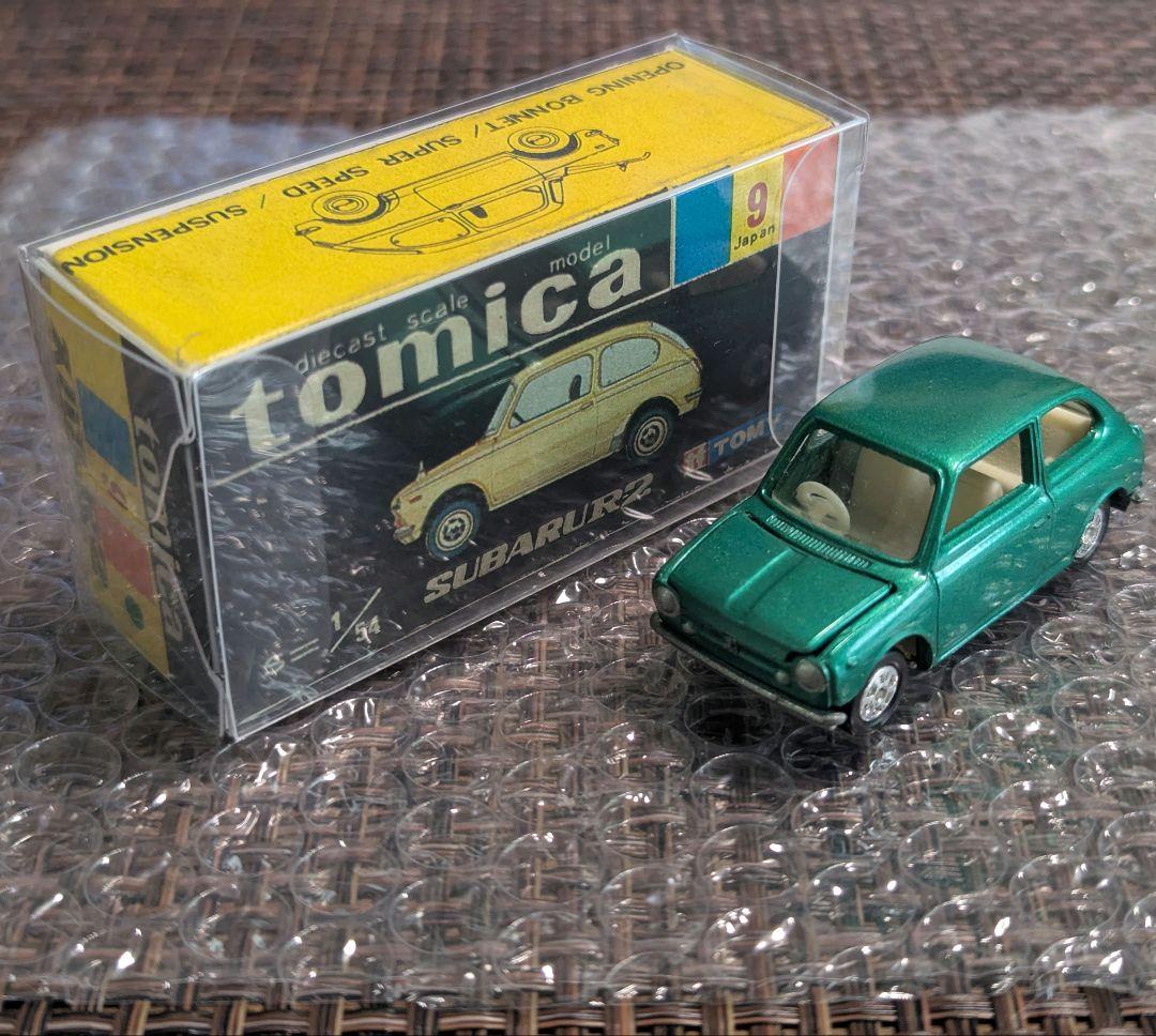 9 トミカ スバル r2 白シート 黒箱 日本製