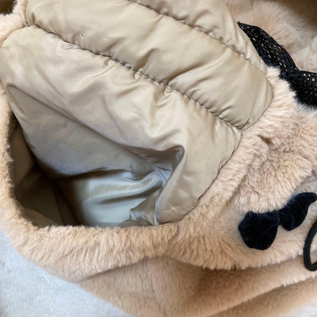 ♡ ペット ♡ ファー スリング キャリーバッグ ベージュ