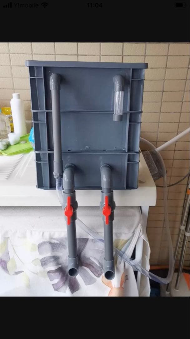 45wポンプ付き三段式濾過装置大型 沈殿物理生物一体型濾過外部式 濾過器水槽濾過