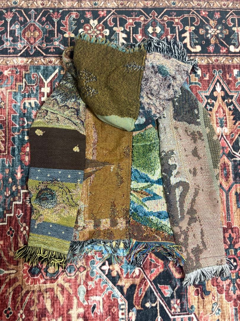 minus ［−］cut off zip up hoodie フリンジパーカー