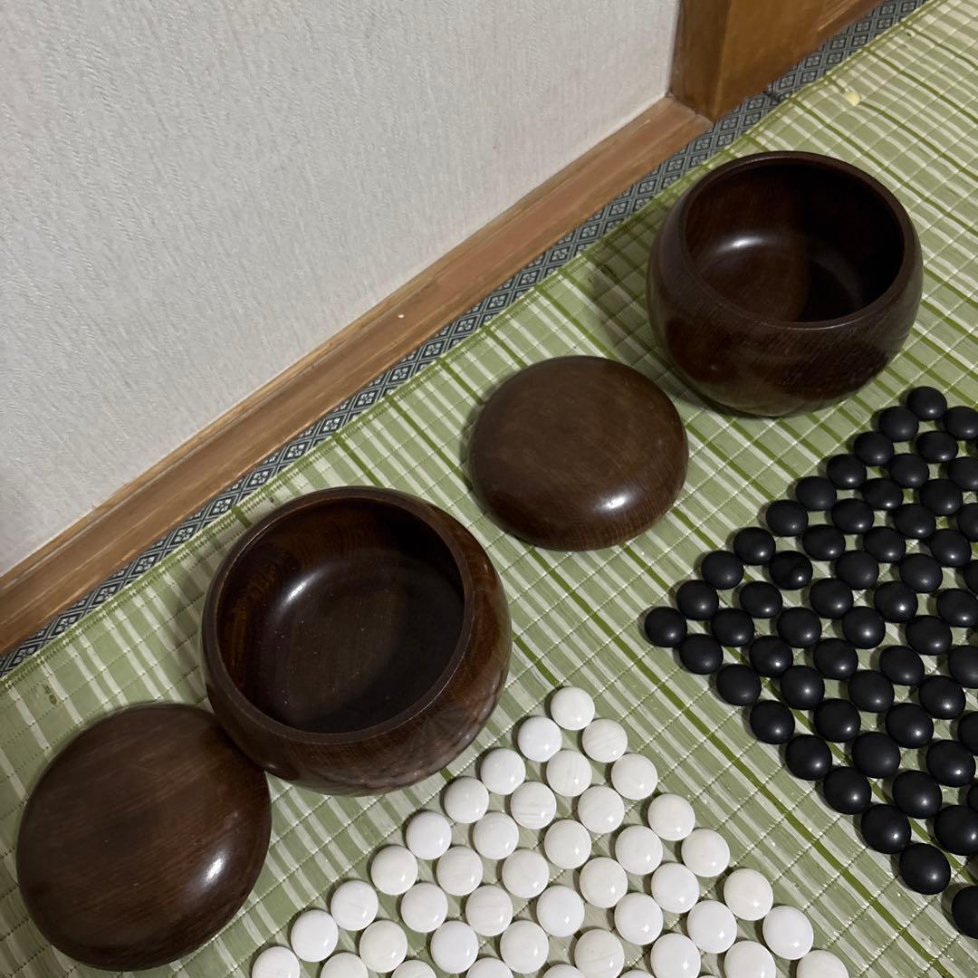 囲碁　碁石　駒　蛤　ハマグリ　那智黒　35号　工芸品