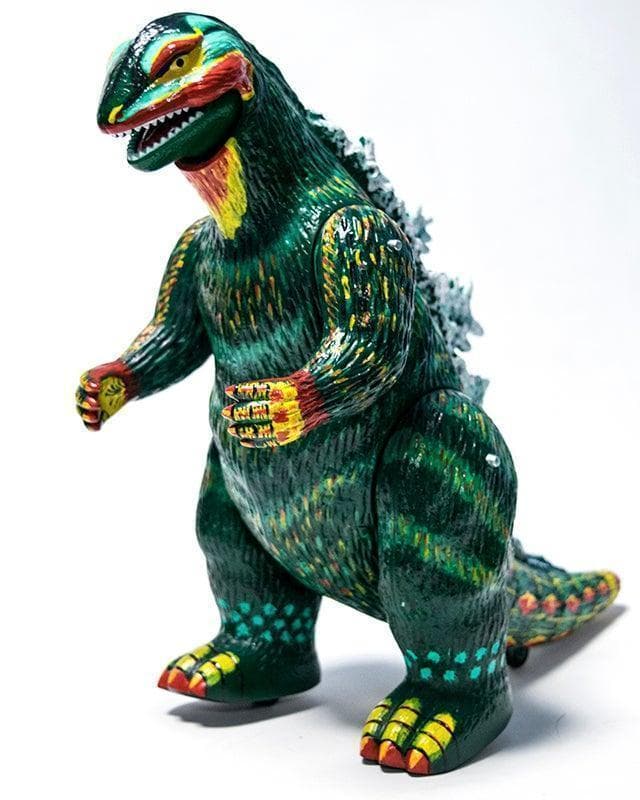 マルサン ゴジラ 珍彩色 B/Oスタイル レア（ソフビ・ブルマァク・やまなや）