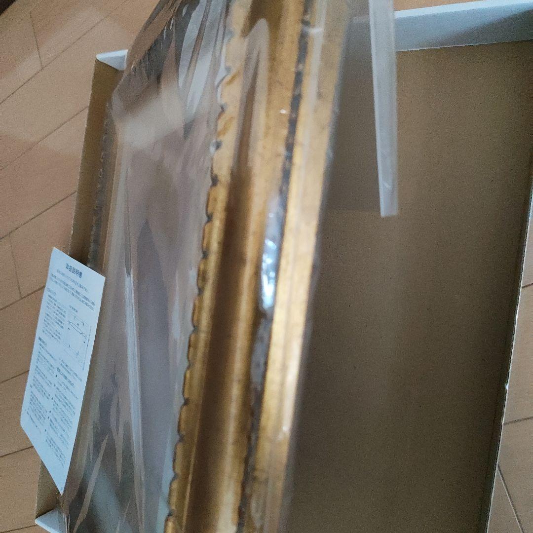 新品未使用　クロード・モネ 金色装飾額　日傘の女　＆　赤い船 アルジャントゥイユ