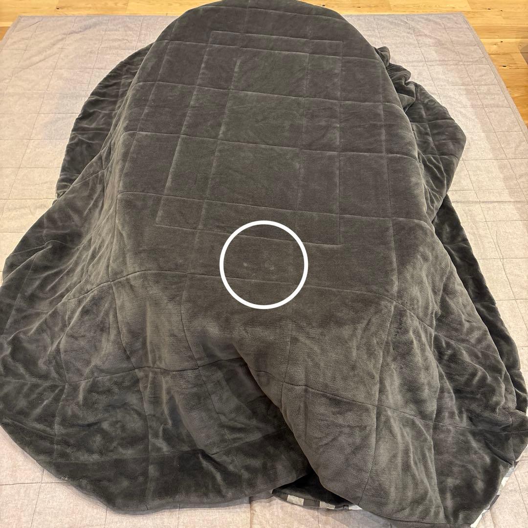 無印良品　楕円形こたつ 本体　タモ材曲木脚　フラットヒーター　こたつふとん　敷物