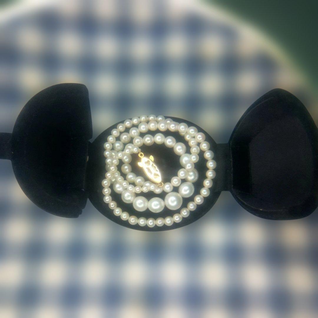 金具14K 本パールネックレス 約40cm