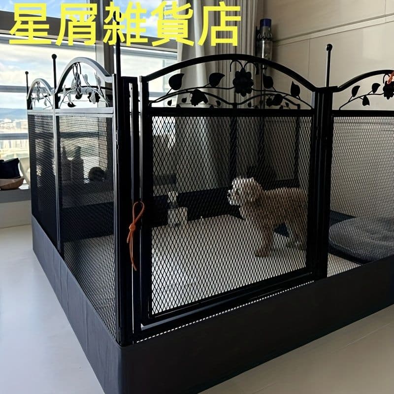 8 パネル金属犬フェンス 開閉式 トレーニング 屋内屋外適用