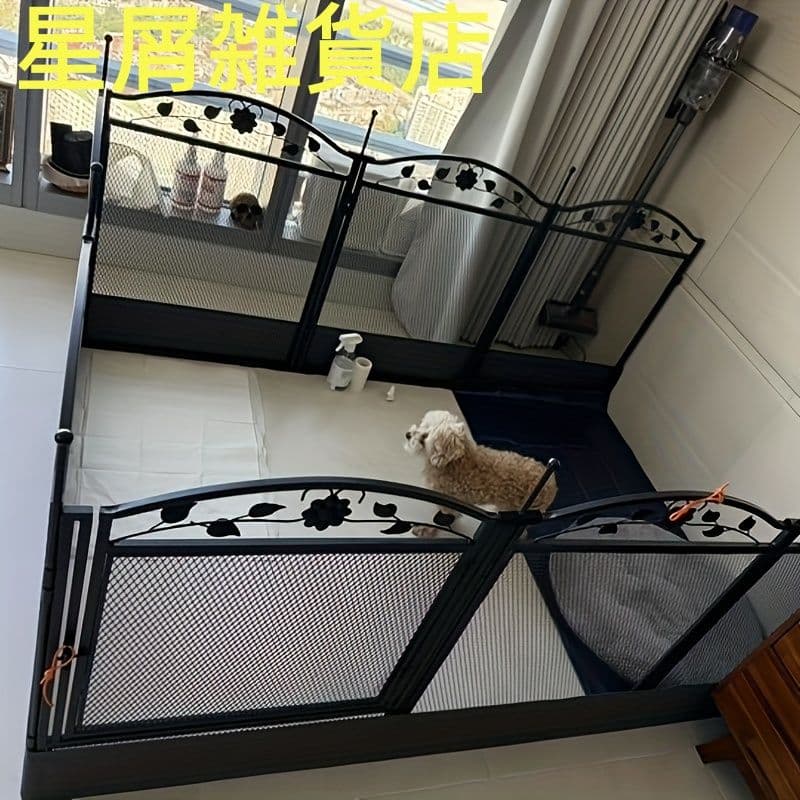 8 パネル金属犬フェンス 開閉式 トレーニング 屋内屋外適用
