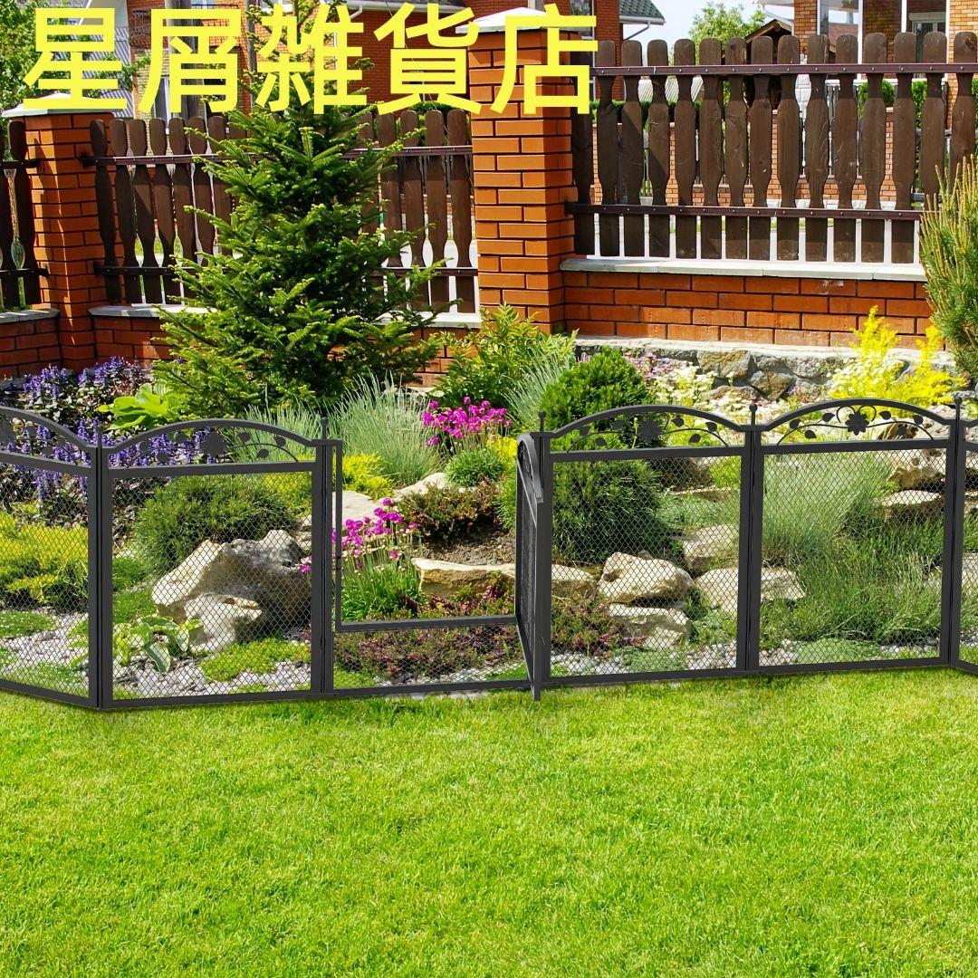 8 パネル金属犬フェンス 開閉式 トレーニング 屋内屋外適用