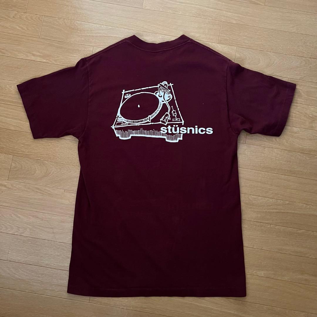 90s stussy 白タグ　tシャツ　stusnics