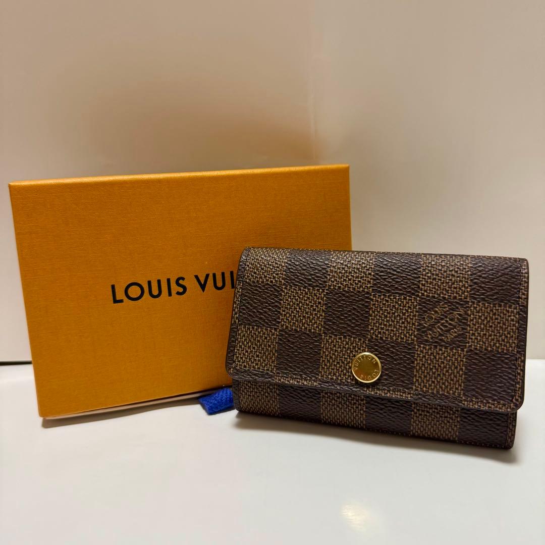 【極上品】 ルイヴィトン ダミエ ミュルティクレ6 ICチップ N62630